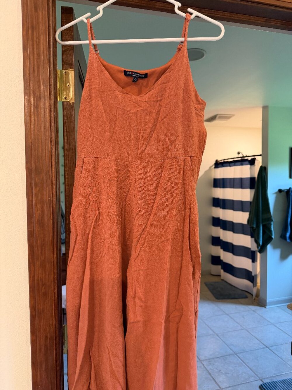 One Clothing Los Angeles Burnt Orange Romper/Jumpsuit with Pockets